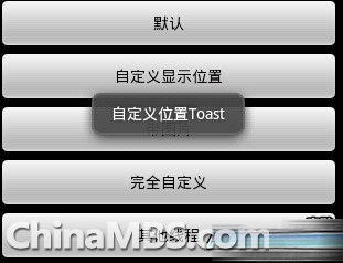 Android特效 五种Toast详解